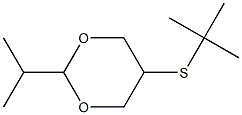 2-Isopropyl-5-(tert-butylthio)-1,3-dioxane 结构式