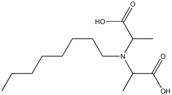 2,2'-(Octylimino)bis(propionic acid) 结构式