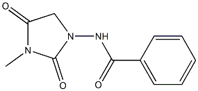 N-(3-Methyl-2,4-dioxoimidazolidin-1-yl)benzamide 结构式