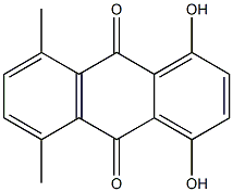 1,4-Dihydroxy-5,8-dimethyl-9,10-anthraquinone 结构式
