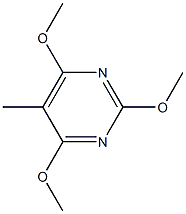 2,4,6-Trimethoxy-5-methylpyrimidine 结构式