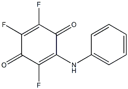 2-[(Phenyl)amino]-3,5,6-trifluoro-2,5-cyclohexadiene-1,4-dione 结构式