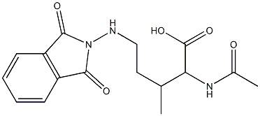 2-(Acetylamino)-5-[(1,3-dioxo-2H-isoindol-2-yl)amino]-3-methylvaleric acid 结构式