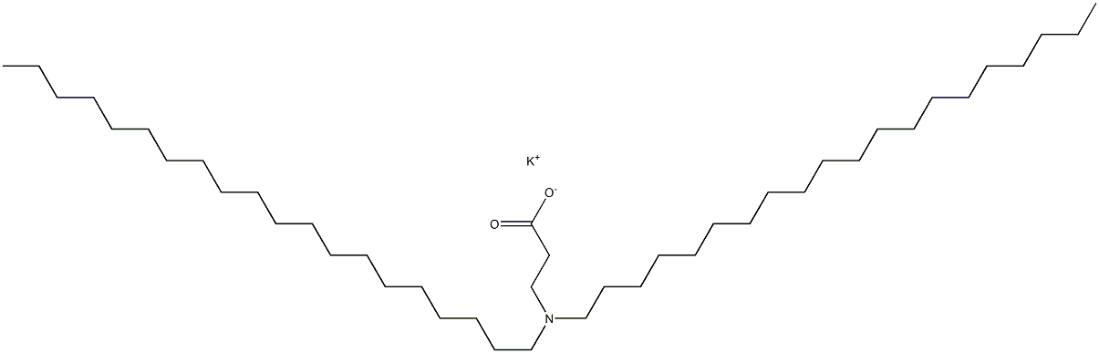 3-(Diicosylamino)propanoic acid potassium salt 结构式