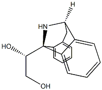 (5S,10R)-5-[(R)-1,2-Dihydroxyethyl]-10,11-dihydro-5H-dibenzo[a,d]cyclohepten-5,10-imine 结构式