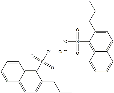Bis(2-propyl-1-naphthalenesulfonic acid)calcium salt 结构式