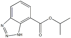 3H-Benzotriazole-4-carboxylic acid isopropyl ester 结构式