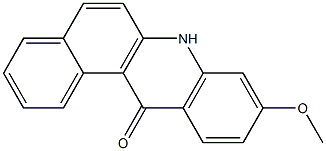 9-Methoxybenz[a]acridin-12(7H)-one 结构式