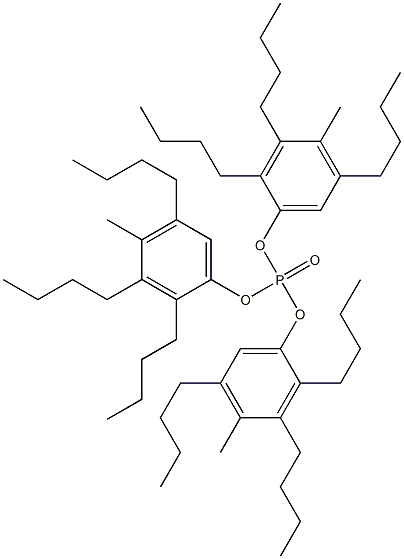 Phosphoric acid tris(4-methyl-2,3,5-tributylphenyl) ester 结构式