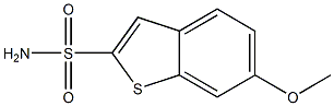 6-Methoxybenzo[b]thiophene-2-sulfonamide 结构式