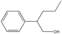 2-Phenylpentyl alcohol 结构式