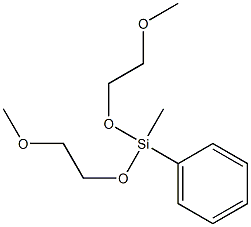 Methyl(phenyl)bis(2-methoxyethyloxy)silane 结构式