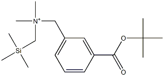 3-tert-Butyloxycarbonyl-N,N-dimethyl-N-(trimethylsilylmethyl)benzenemethanaminium 结构式
