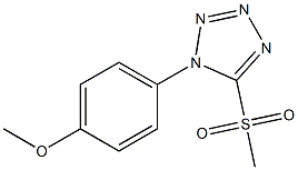 Methyl 1-(4-methoxyphenyl)-1H-tetrazol-5-yl sulfone 结构式