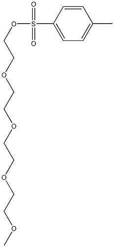 p-Toluenesulfonic acid 3,6,9,12-tetraoxatridecane-1-yl ester 结构式