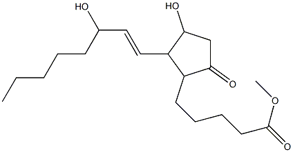 5-[3-Hydroxy-5-oxo-2-[(E)-3-hydroxy-1-octenyl]cyclopentyl]valeric acid methyl ester 结构式