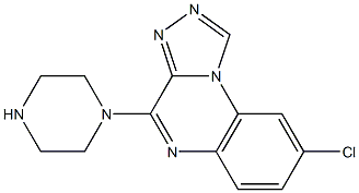 8-Chloro-4-(1-piperazinyl)[1,2,4]triazolo[4,3-a]quinoxaline 结构式