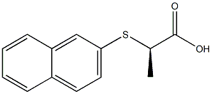 [R,(+)]-2-(2-Naphtylthio)propionic acid 结构式