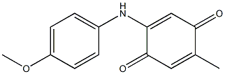 2-Methyl-5-[(4-methoxyphenyl)amino]-1,4-benzoquinone 结构式