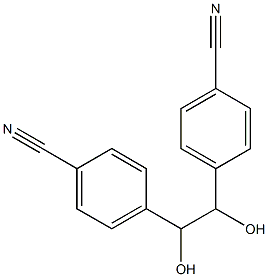 4,4'-(1,2-Dihydroxyethylene)di(benzonitrile) 结构式