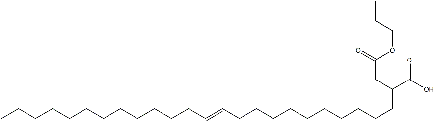 2-(11-Tetracosenyl)succinic acid 1-hydrogen 4-propyl ester 结构式
