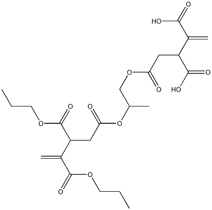 4,4'-[1-Methylethylenebis(oxycarbonyl)]bis(1-butene-2,3-dicarboxylic acid dipropyl) ester 结构式