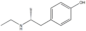 (-)-p-[(R)-2-(Ethylamino)propyl]phenol 结构式