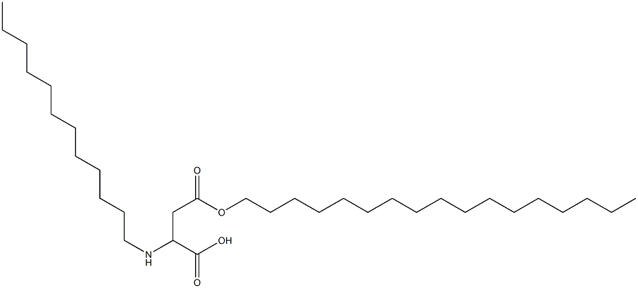 2-Dodecylamino-3-(heptadecyloxycarbonyl)propionic acid 结构式