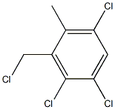 1,2,5-Trichloro-4-methyl-3-(chloromethyl)benzene 结构式