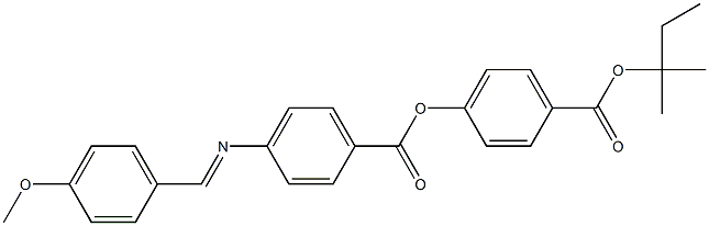 4-[4-(4-Methoxybenzylideneamino)benzoyloxy]benzoic acid (1,1-dimethylpropyl) ester 结构式