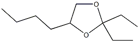 2,2-Diethyl-4-butyl-1,3-dioxolane 结构式
