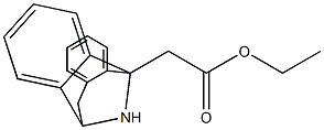 5-(Ethoxycarbonylmethyl)-10,11-dihydro-5H-dibenzo[a,d]cyclohepten-5,10-imine 结构式