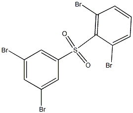 2,6-Dibromophenyl 3,5-dibromophenyl sulfone 结构式
