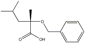 (2S)-2-Benzyloxy-2,4-dimethylvaleric acid 结构式