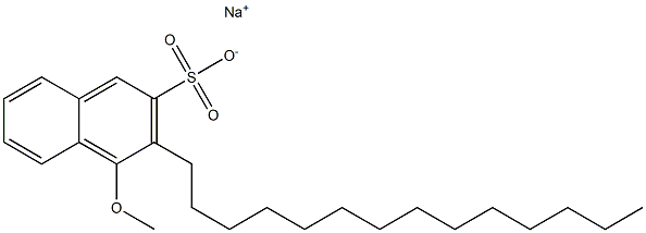 4-Methoxy-3-tetradecyl-2-naphthalenesulfonic acid sodium salt 结构式