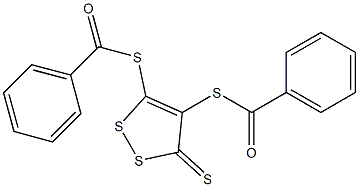 3,4-Bis(benzoylthio)-5H-1,2-dithiole-5-thione 结构式