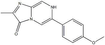 6-(4-Methoxyphenyl)-2-methylimidazo[1,2-a]pyrazin-3(7H)-one 结构式