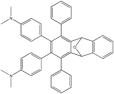 1,4-Diphenyl-2,3-bis(4-dimethylaminophenyl)-9,10-dihydro-9,10-epoxyanthracene 结构式