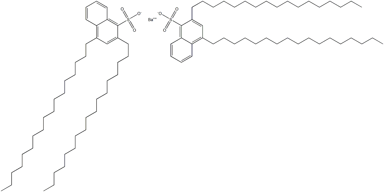 Bis(2,4-diheptadecyl-1-naphthalenesulfonic acid)barium salt 结构式