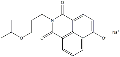 Sodium 2-(3-isopropoxypropyl)-2,3-dihydro-1,3-dioxo-1H-benzo[de]isoquinoline-6-olate 结构式