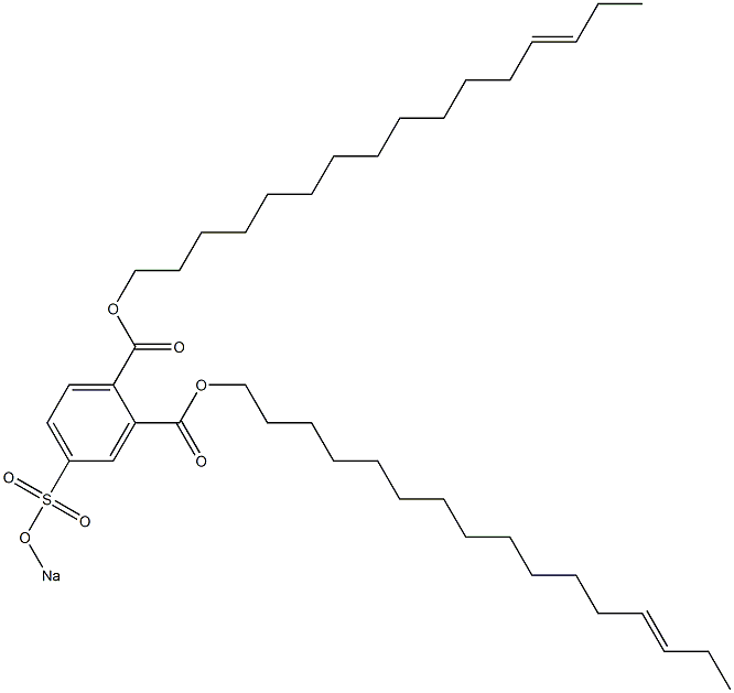 4-(Sodiosulfo)phthalic acid di(13-hexadecenyl) ester 结构式