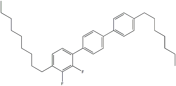 4-Nonyl-4''-heptyl-2,3-difluoro-1,1':4',1''-terbenzene 结构式