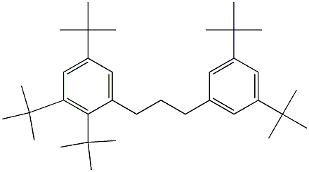 1-(2,3,5-Tri-tert-butylphenyl)-3-(3,5-di-tert-butylphenyl)propane 结构式