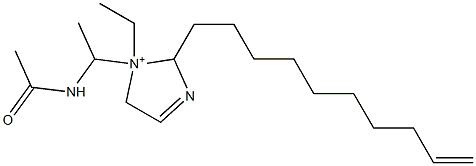 1-[1-(Acetylamino)ethyl]-2-(9-decenyl)-1-ethyl-3-imidazoline-1-ium 结构式