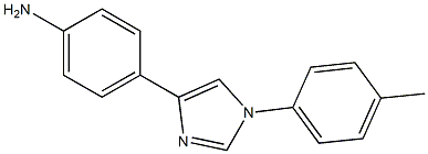 4-[1-[4-Methylphenyl]-1H-imidazol-4-yl]aniline 结构式