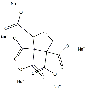 1,1,2,2,3-Cyclopentanepentacarboxylic acid pentasodium salt 结构式