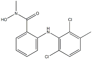 2-(2,6-Dichloro-3-methylphenylamino)-N-methylbenzohydroxamic acid 结构式