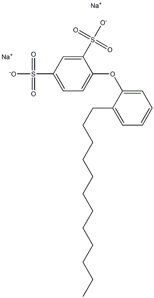 2'-Dodecyl[oxybisbenzene]-2,4-disulfonic acid disodium salt 结构式