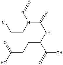 2-[3-(2-Chloroethyl)-3-nitrosoureido]glutaric acid 结构式