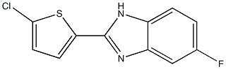 5-Fluoro-2-(5-chlorothiophen-2-yl)-1H-benzimidazole 结构式